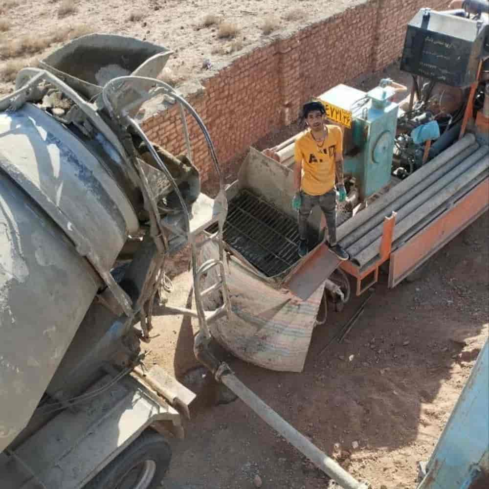 بتن ریزی سقف توسط پمپ