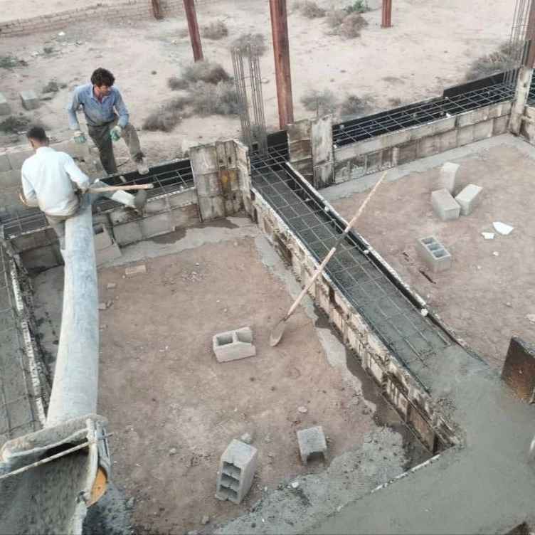 بتن ریزی سقف و فونداسیون